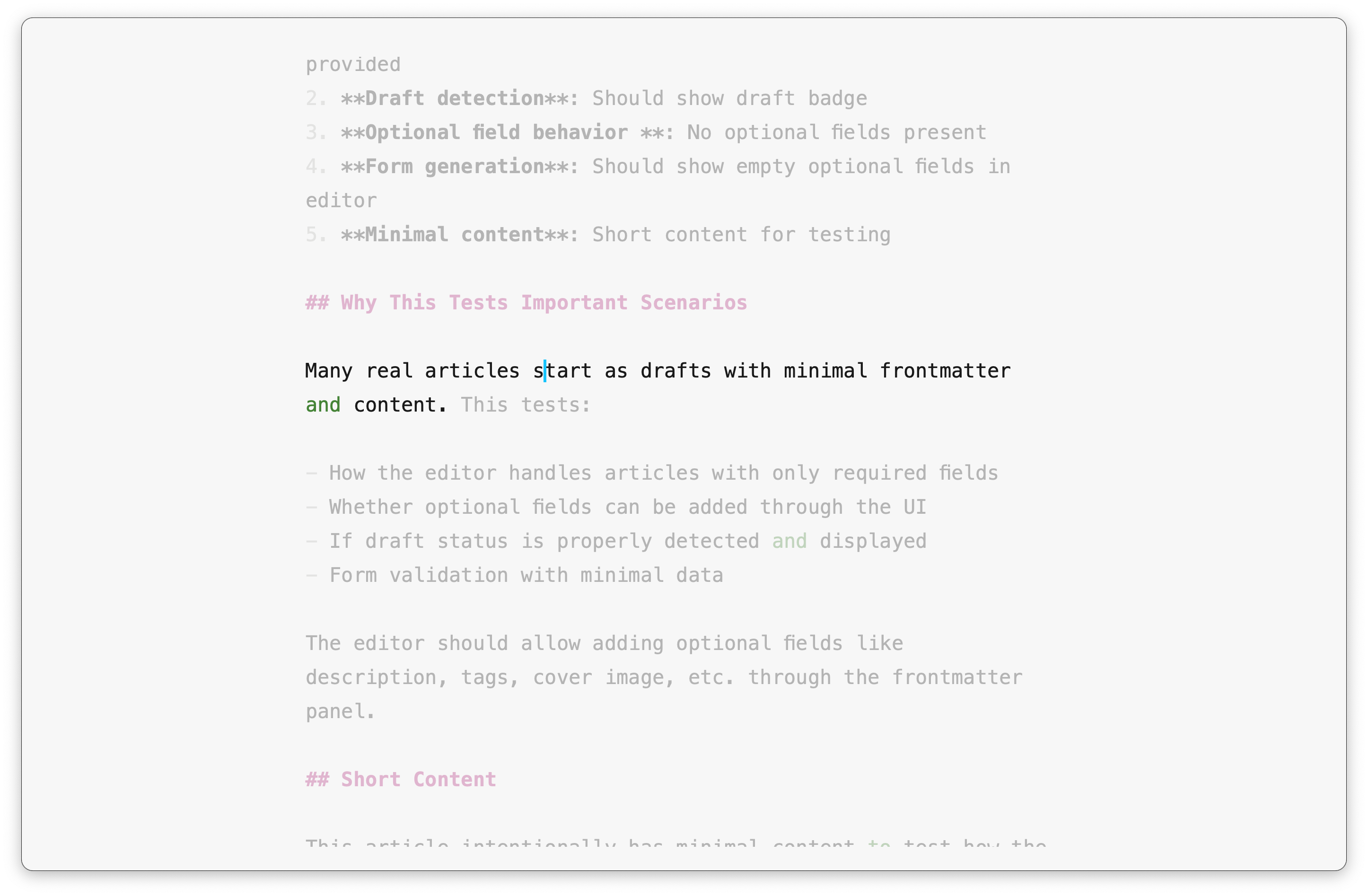 Focus mode highlighting only the current sentence